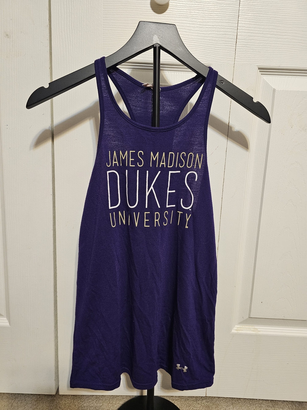James Madison Dukes Purple Tank Top Ladies Under Armour